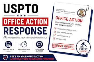 respond to uspto trademark office action professionally