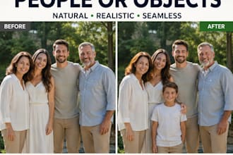 add people or objects to your photo, professionally