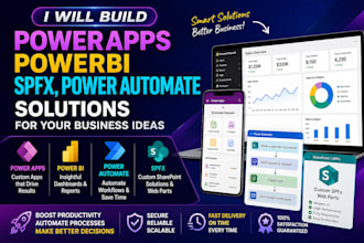 build powerapps, powerbi, spfx, power automate solutions for your business ideas