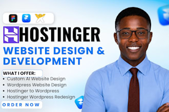 build migrate clone copy hostinger website redesign ai hostinger website design