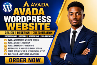 develop avada wordpress website customize avada website with avada theme