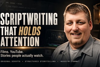 write movie script, featured film, screenplay scriptwriter, film script editor