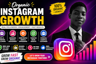 organic instagram promotion marketing and real followers growth