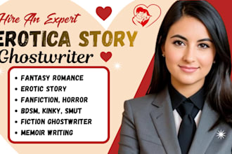 ghostwrite your dark romance, lgbtq, kinky, mafia boss, or monster erotica