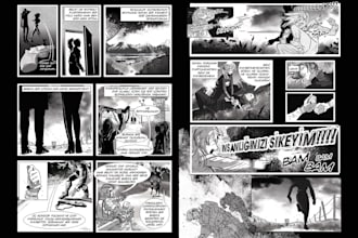 draw anime manga comic book illustration, manhwa manga art anime manga artist