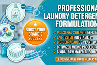 develop professional laundry and organic detergent formulation