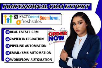 do real estate gohighlevel ixact contact freshsales boomtown crm automation zaps