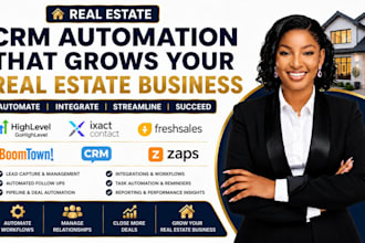 do real estate gohighlevel ixact contact freshsales boomtown crm automation zaps