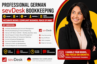 professional german sevdesk bookkeeping gmbh ug vat payroll bank reconciliation
