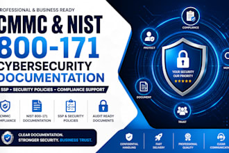 create cmmc and nist 800 171 cybersecurity documentation