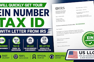 get your ein number tax id with letter from irs fast