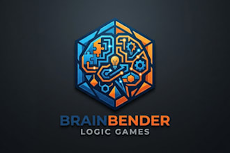 design a smart and creative logic game logo for your brand