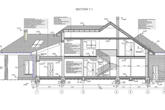 design complete structural drawing for architectural building, autocad 2d layout