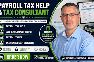 provide payroll tax help, self employment filing, payroll taxes, tax consultant