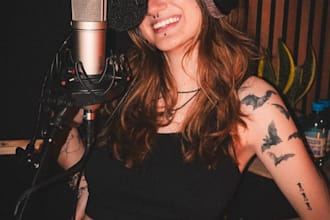 record professional female lead vocals harmony vocal production for your song