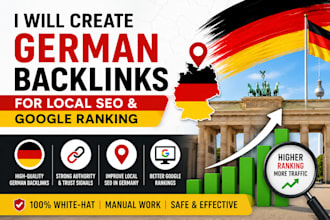 create german backlinks for local SEO and google ranking