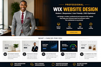 create a professional wix website design