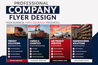 design professional company bio, company flyer and corporate brochure