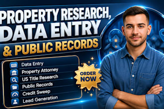 do us public record data entry property research title examiner