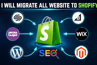 do store migration for shopify woocommerce wix cubecart shift4shop ecwid