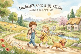 children book illustration and children book illustration
