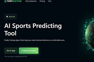 develop saas ai sports prediction website, ai sports analytics, prediction alert
