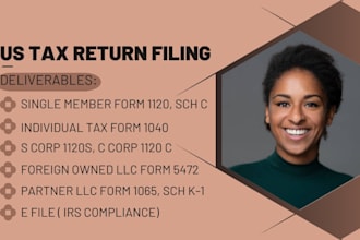 e file 1040, partnership tax, s corp, c corp, form 1120, 5472, 1065, irs filing