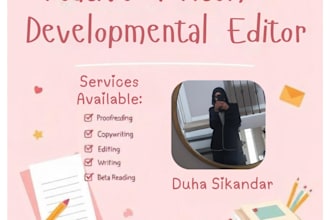be your developmental editor and proofreader