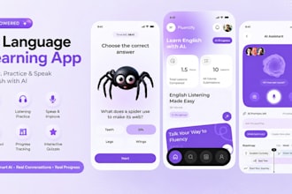 develop ai language chat practice app, ai education app, ai english learning app