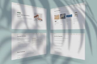 create a responsive HTML CSS landing page or website for your business
