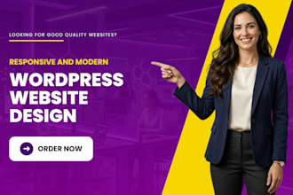 design clean and responsive wordpress website