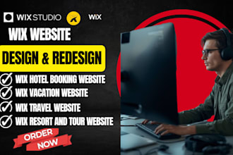 do wix website redesign travel agent vacation website, wix hotel booking website