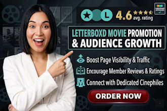 market your letterboxd movie with organic promotion, boost page visibilities