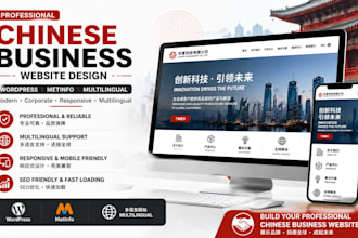 create wechat, landing page, chinese webshop, multilingual website, multivendor