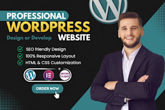 do wordpress website customization and design or redesign current theme
