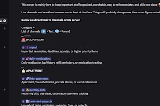 build and optimize custom discord servers