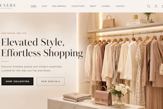 design wix fashion store website clothing website ecommerce shop website