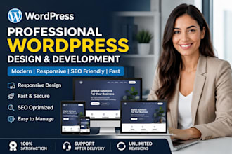 build wordpress website,create wordpress business website