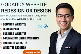 design godaddy website godaddy redesign godaddy SEO optimization ecommerce store