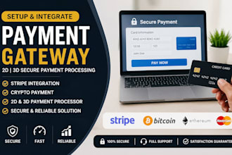 set up secure 2d 3d payment gateway for websites, apps, and ecommerce
