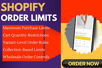 setup shopify order limits minmaxify pify madgic avada oc pareto yuko nexo sami