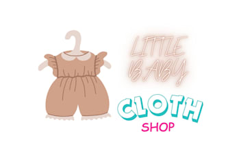 design a cute baby clothing or kids wear logo design