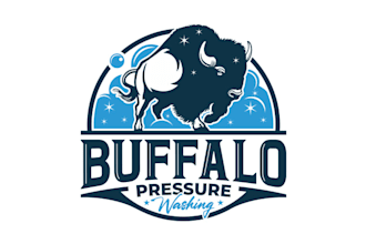 design cleaning fresh logo for a pressure washing company