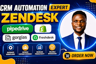 hubspot gorgias zendesk freshdesk pipedrive monday CRM for shopify ecommerce