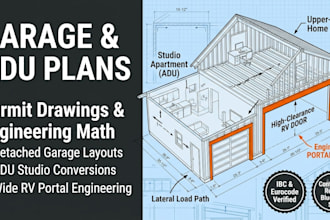 do garage design adu plans and structural calculations