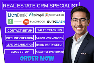 setup liondesk resimpli follow up boss buildlium rei blackbook suitedash
