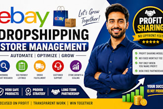 build automated amazon ebay dropshipping store with profit sharing ebay listing