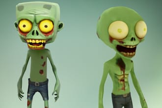 create a stylized 3d character in blender