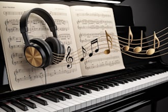 transcribe any song by ear into professional sheet music and piano notation