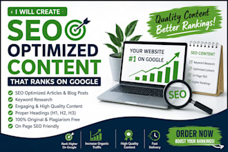 create SEO optimized content that ranks on google